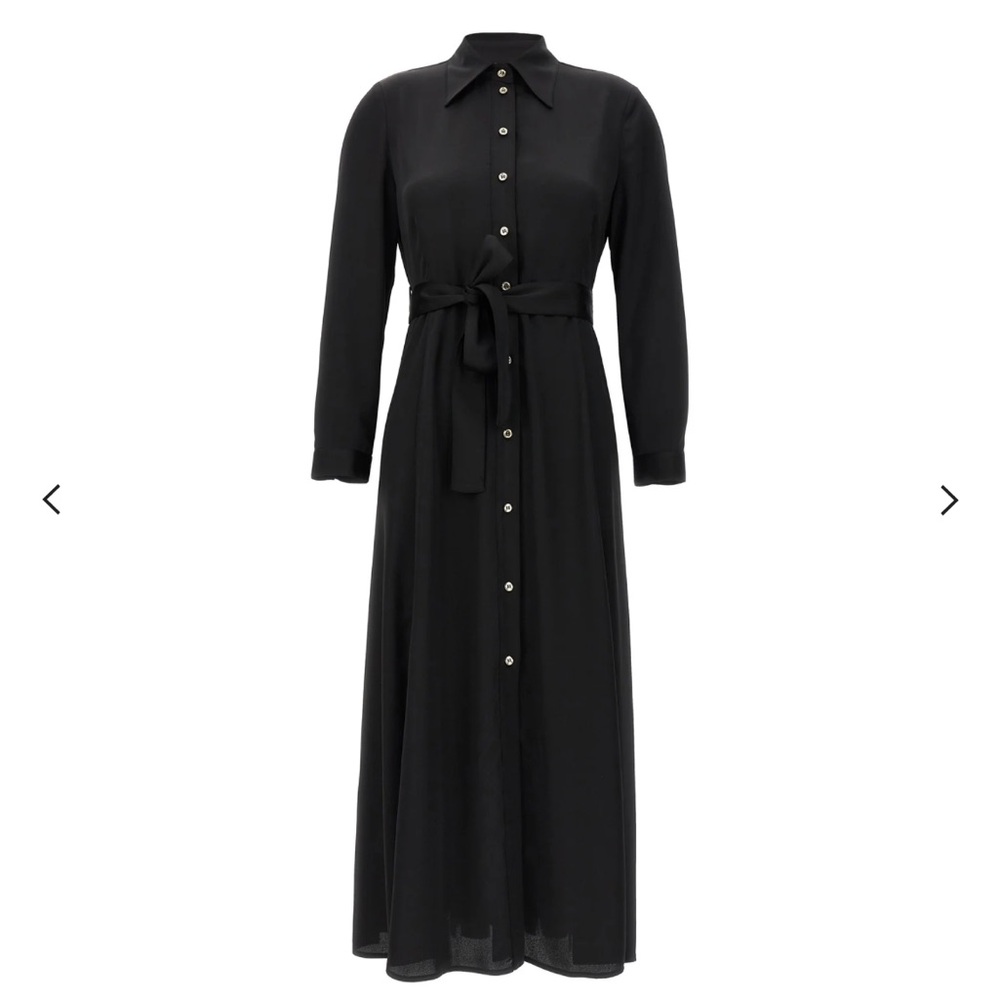 NEW Lisa Vanderpump closet - Pinko long sleeve belted navy dress